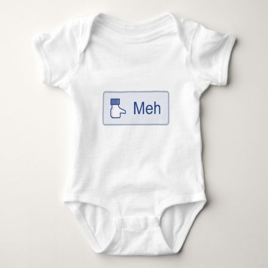 Meh - Facebook Baby Strampler (Vorderseite)