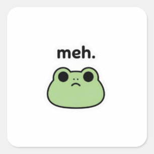 Meh Frosch Aufkleber Süßer Langweiliger Frosch Mem