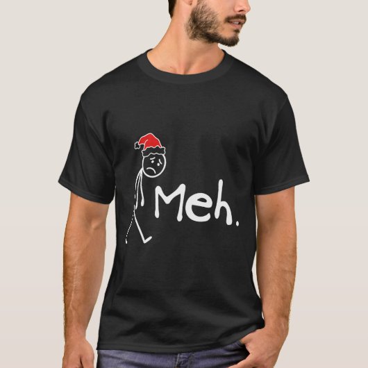 Meh. Funny Christmas Introvert T-Shirt (Vorderseite)