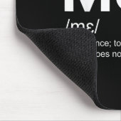 Meh Funny Definition Indifferenz für Männer und Fr Mousepad (Ecke)