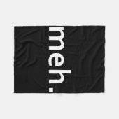 Meh. Funny Geek Cooles Videospiel Nerd1 Fleecedecke (Vorderseite (Horizontal))