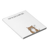 Meh Funny Grumpy Cat Zeichnend Notizblock (angewinkelt)