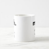 Meh. Goat Doodle Funny Minimalist Mug Kaffeetasse (Mittel)