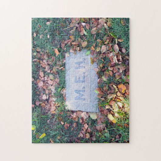 Meh Gravestone Morbid Spaß Friedhof Geek Funny Puzzle (Vertikal)