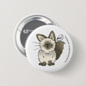 Meh Katzen-Knopf Button (Vorne & Hinten)