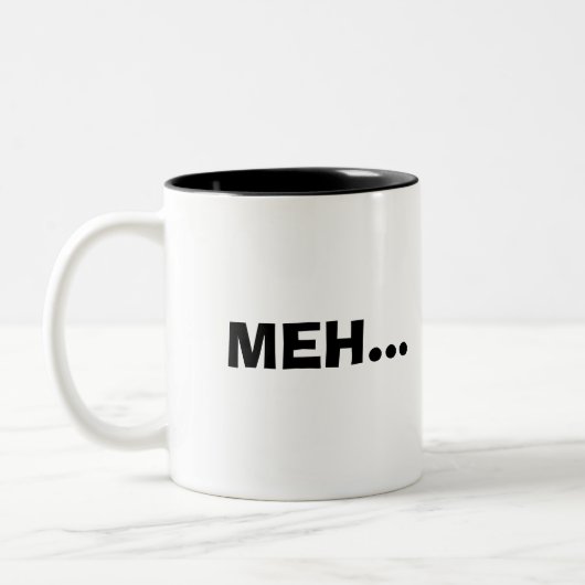 MEH…, MEH… ZWEIFARBIGE TASSE (Links)