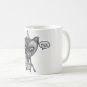 meh mürrische Katzen-Partyteekaffee-Tassenkunst Kaffeetasse (VorderseiteRechts)