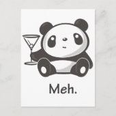 Meh Panda Postkarte (Vorderseite)