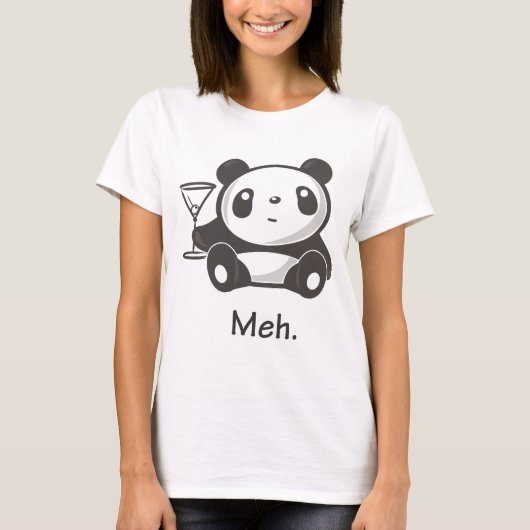 Meh Panda T-Shirt (Vorderseite)