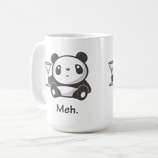 Meh Panda-Tasse Kaffeetasse (Vorderseite Links)