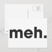 Meh Postkarte (Vorne/Hinten)