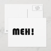 MEH! POSTKARTE (Vorne/Hinten)