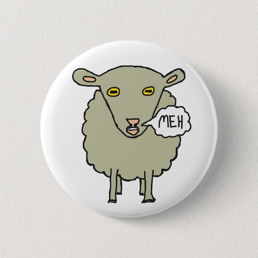 Meh Sheep Button (Vorderseite)