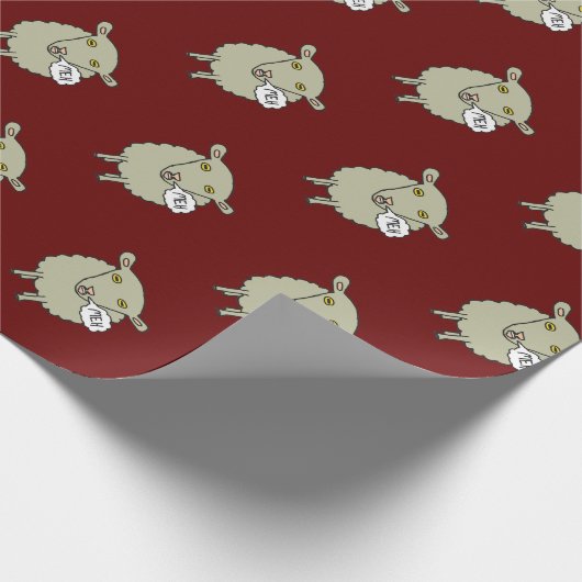 Meh Sheep Geschenkpapier (Ecke)