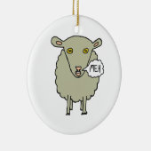 Meh Sheep Keramik Ornament (Rechts)