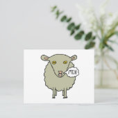 Meh Sheep Postkarte (Stehend Vorderseite)