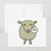 Meh Sheep Postkarte (Vorne/Hinten)