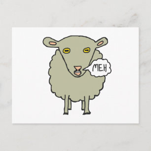 Meh Sheep Postkarte