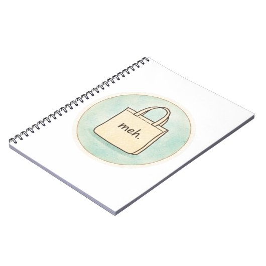 Meh Shopping Tote Notes Notizblock (Linke Seite)