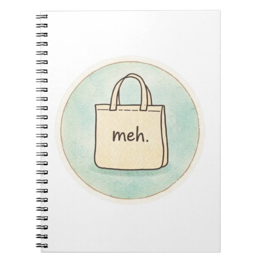 Meh Shopping Tote Notes Notizblock (Vorderseite)