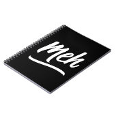 Meh Typografie Notizblock (Linke Seite)