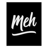 Meh Typografie Poster (Vorderseite)