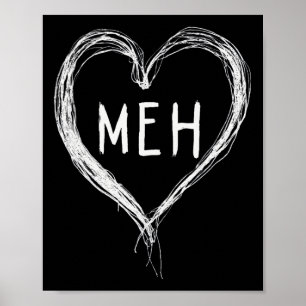 Meh Valentins Anti Valentinstag Singles Poster