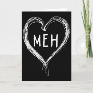 Meh Valentinstag Anti Valentinstag Singles Karte
