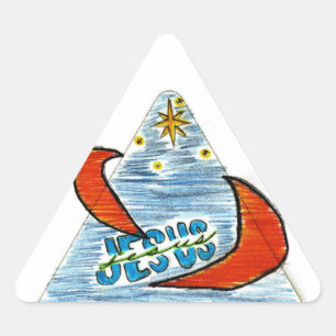 Mehana: Dreieck-Aufkleber Dreieckiger Aufkleber