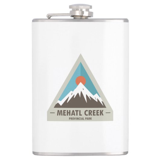 Mehatl Creek Provinzialpark Flachmann (Vorderseite)