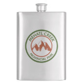 Mehatl Creek Provinzialpark Flachmann (Vorderseite)