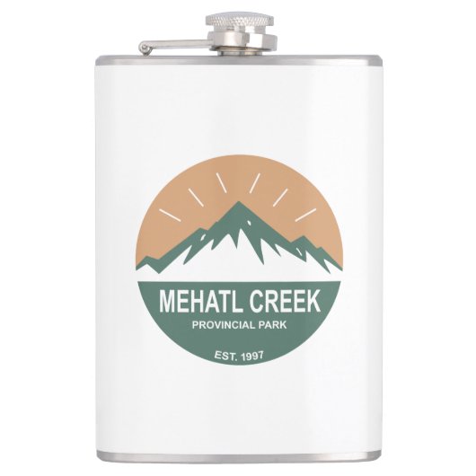 Mehatl Creek Provinzialpark Flachmann (Vorderseite)