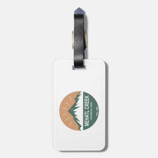 Mehatl Creek Provinzialpark Gepäckanhänger (Rückseite vertikal)