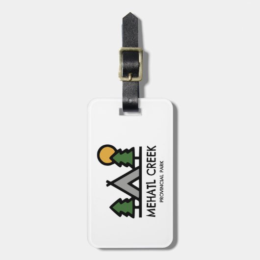 Mehatl Creek Provinzialpark Gepäckanhänger (Vorderseite vertikal)