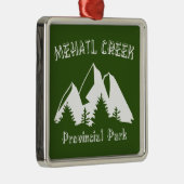 Mehatl Creek Provinzialpark Ornament Aus Metall (Rechts)