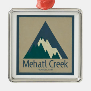 Mehatl Creek Provinzpark Rustic Ornament Aus Metall