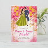 Mehendi Einladung Digital Mehndi einladen, Mehndi (Stehend Vorderseite)