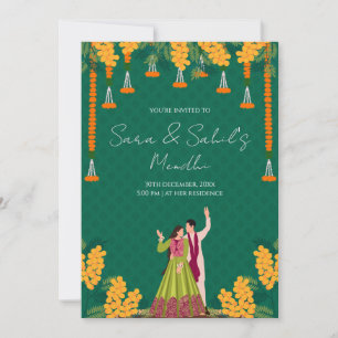 Mehendi-Einladung Digitale Mehndi-Einladung Einladung