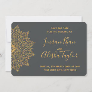 Mehendi Indische Hochzeit Save the Date Hamsa Henn