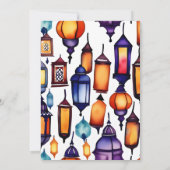 Mehendi Islamisches Marokko Arsch im arabischen St Einladung (Rückseite)