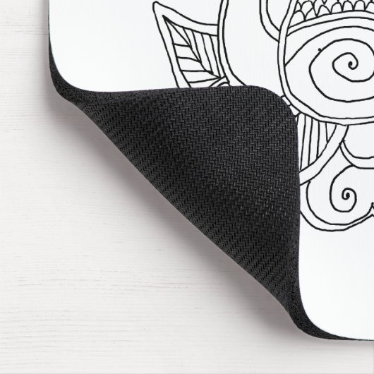 Mehendi Pfau Mousepad (Ecke)