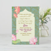 Mehendi Zeremonie Digitale Einladungen (Stehend Vorderseite)