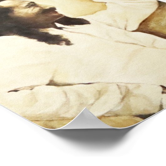 Meher Baba, "Happy Trails" Poster (Ecke)