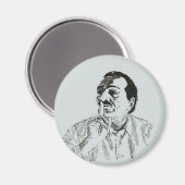 Meher Baba Silence Magnet (Vorderseite/Rückseite)