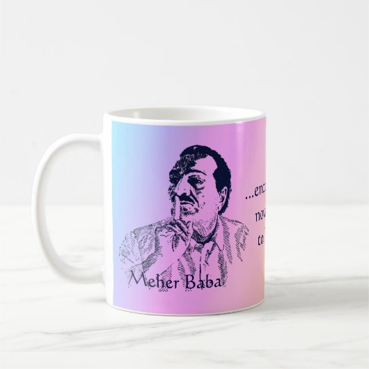 Meher Kuchen-Ruhe-Regenbogen-Tasse Kaffeetasse (Links)