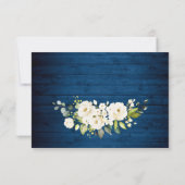 MEHL AUSWAHL Elegante Rosen Rustikale Hochzeit RSVP Karte (Rückseite)