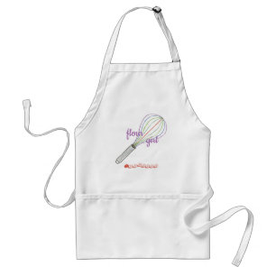 Mehl Girl-Schürze, personalisiert mit Namen Schürze