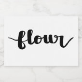 Mehl, handschriftlich gekennzeichnet lebensmitteletikett (Einzelnes Label)