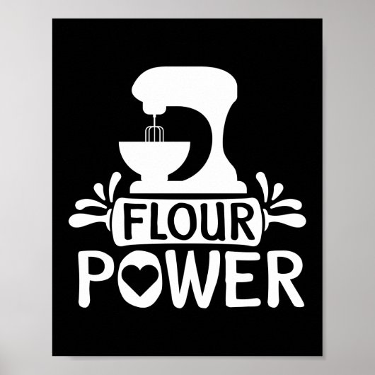 Mehl Power Brot Backen Poster (Vorne)