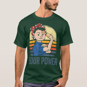Mehl Power Funny Baking Mama Bäcker T-Shirt